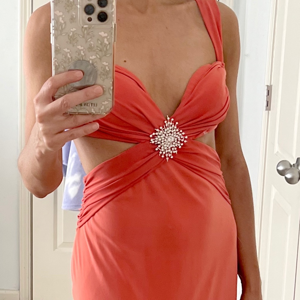 Coral Evening Gown